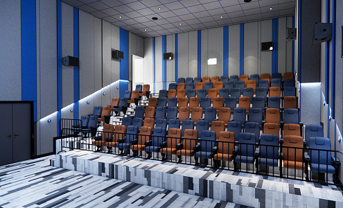 Modern Cinema 3d model