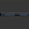Modern Blue And Purple Pistol With Sleek Body And Tactical Grip Design