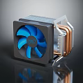 Copper Heating Radiator with Blue Cooling Fan and Modern Design for Home Use