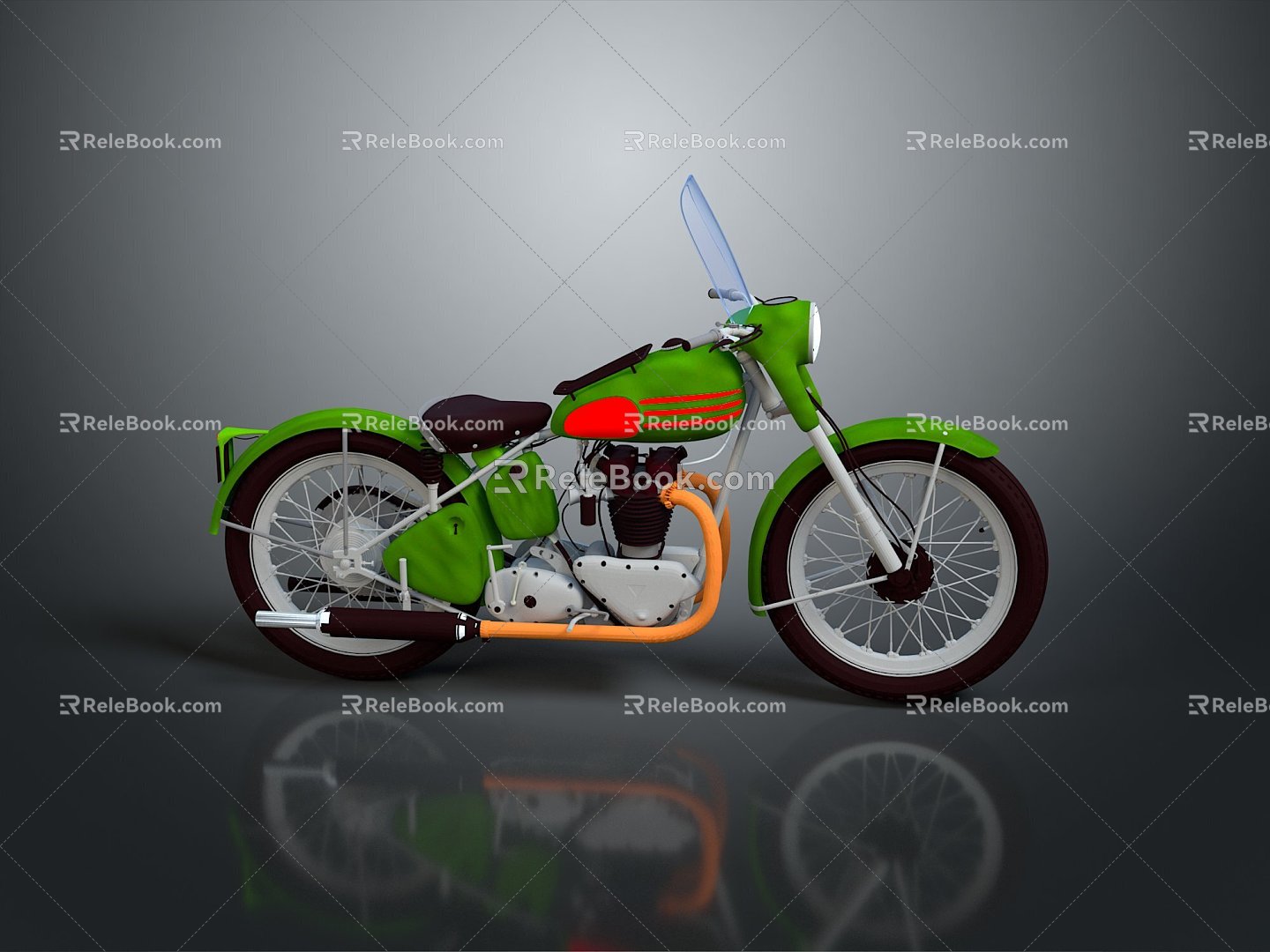 Motorcycle two-wheeled motorcycle off-road motorcycle road race motorcycle motor vehicle transport 3d model