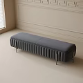 Modern Bed End Stool Bench 3d model