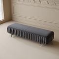 Modern Bed End Stool Bench 3d model