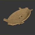 Medieval Shield Ancient Shield Defensive Weapon Ancient Shield Iron Shield Protective Shield Wooden Shield 3d model