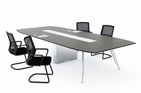 Modern Meeting Tables and Chairs Meeting Rooms Simplified 3d model