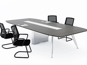 Modern Meeting Tables and Chairs Meeting Rooms Simplified 3d model