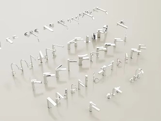 Stainless steel faucet basin faucet sink faucet 3d model