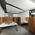 modern public office area office 3d model