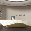 Modern Front Desk Reception Desk Reception Desk 3d model