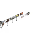 Ground Based Outdoor Advertising Billboards With Visual Displays And Bus Shelter Structures