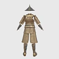 Traditional Gold Warrior Armor Historical Weapon Equipment With Helmet And Boots