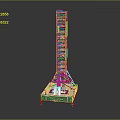 Tall Industrial Metal Equipment Structure With Platform Base And Support Framework