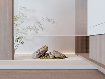 modern landscape stone model