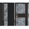 Modern security door password lock entry door security door 3d model