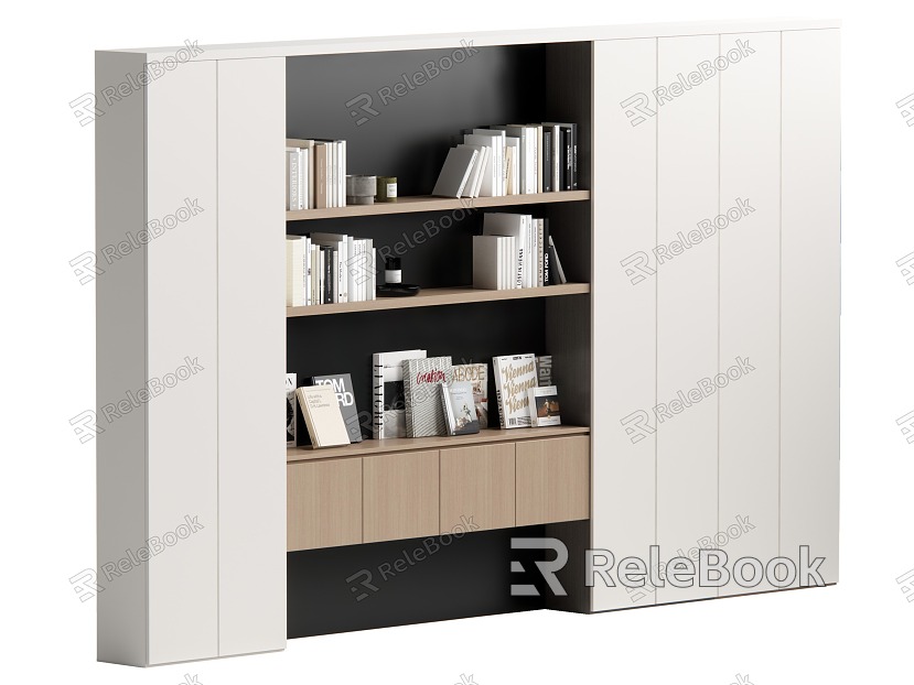 Bookshelf Storage Rack model