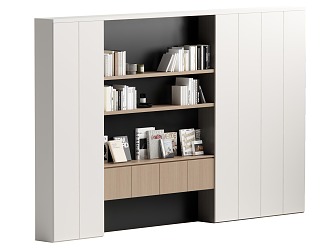 Bookshelf Storage Rack 3d model