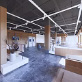 Modern Jewelry Store Interior Design With Glass Display Counters And Soft Lighting And Polished Floors