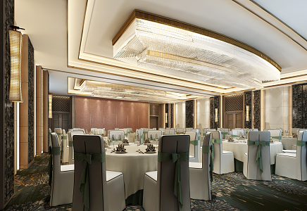 Modern Ballroom 3d model