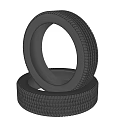 Stacked Car Tires With Deep Tread Pattern For Safe Vehicle Driving