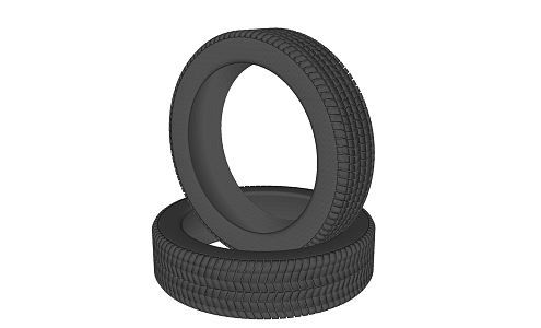 Modern Tire Landscape Tire Landscape Tire 3d model