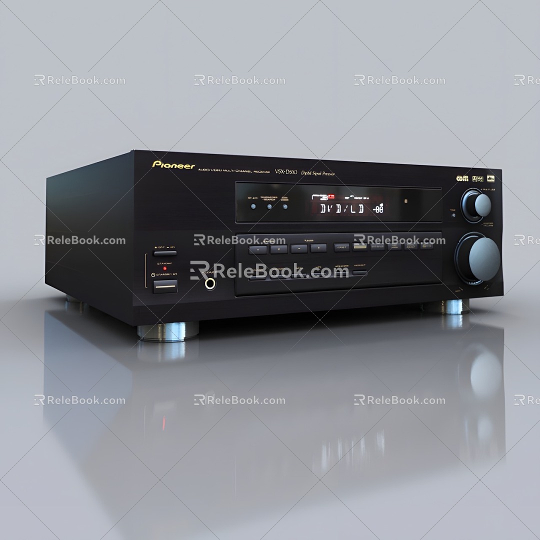 Audio CD machine electrical appliances 3d model