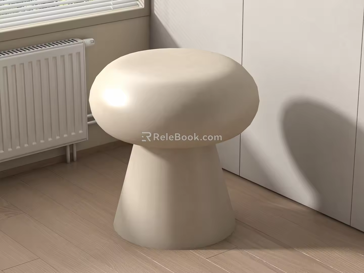 Modern Shoe Changing Stool Dressing Stool 3d model