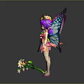 Game Movie Fairy Characters With Colorful Butterfly Wings And Flower Themed Outfits
