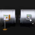 Flow controller throttle valve 3d model