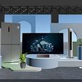 CHIQ 5G Eco Smart Home Appliances Complete Set With TV Refrigerator Washer Spring Launch Event