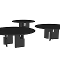 Minotti Nico Round Dining Table Conference Table Negotiation Table Round Table 3d model
