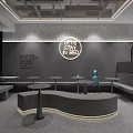Modern Milk Tea Shop Interior Design With Round Tables High Stools And Drink Display Shelves