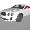Silver Luxury Convertible Car With Red Seats And Black Wheels Sleek Design