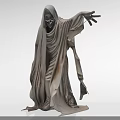 Ghost of Death Ghost Undead Game Role Movie Image Horror Atmosphere Hand-held Ornaments Performance Props Meichen Props Pushcard Photo Scene Atmosphere 3d model