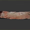 Red And Gray Wooden Stone With Natural Textured Surface For Decorative Use