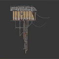 Small Wooden House With Slanted Roof Wooden Planks And Supporting Stilts
