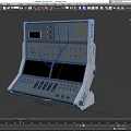 Synthesizer Tuner Mixer Distribution Box Central Control Distribution Cabinet Controller Console Main Console Low Face Number Low Mold Simple Mold Video Level Realism 3d model