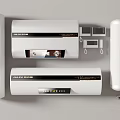 Different Models Of Electric Water Heaters With Control Panels And Displays