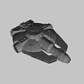 Sci Fi Spaceship 3D Model With Detailed Exterior And Futuristic Design