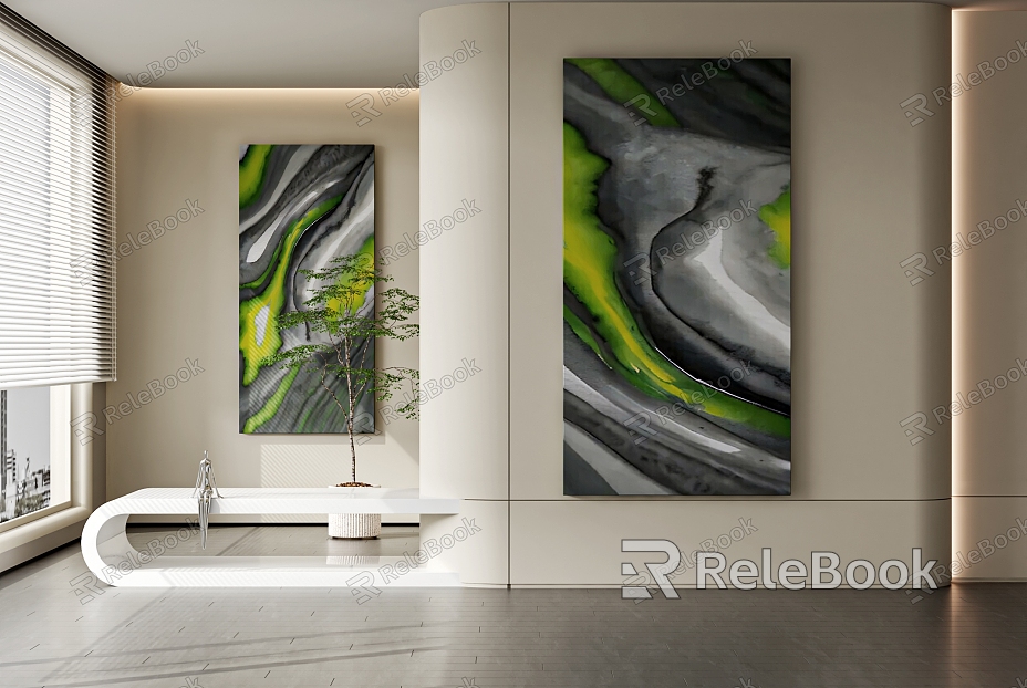 Abstract Painting Texture Painting High-end Art Hanging Painting Background Wall Hanging Painting model