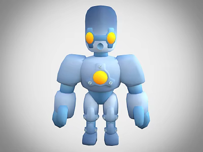 Modern stone robot robot mecha sci-fi robot 3d model