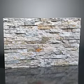 Natural Stacked Stone Wall With Textured Surface For Modern Interior Decor
