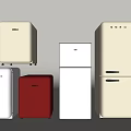 SMETA Refrigerators and Freezers Various Styles Sizes White Red Color Collection