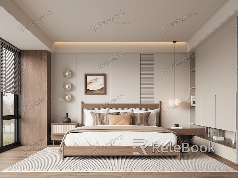 New Chinese bedroom model