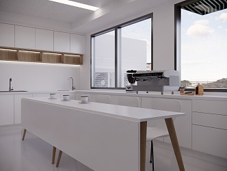 Modern Prep Room 3d model