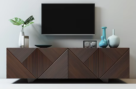 Modern TV Cabinet TV Cabinet Combination 3d model
