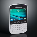 BlackBerry Mobile Phone With Physical Keyboard And App Icons On Screen