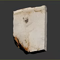 High Quality Natural White Stone With Orange Veins And Rough Surface Texture