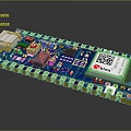 Electronic Circuit Board Module with Yellow Pins ElecBlox Components and QR Code
