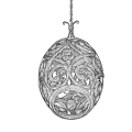 Classical Ornate Chandelier Featuring Intricate Scroll Patterns And Decorative Frame