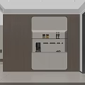 Modern Restaurant Interior Design With Open Layout Wooden Cabinets Island Counter And Coffee Appliances