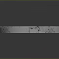Rosalucier Decorative Weapon Featuring Circular Marble Texture Laurel Wreath And Feather Design
